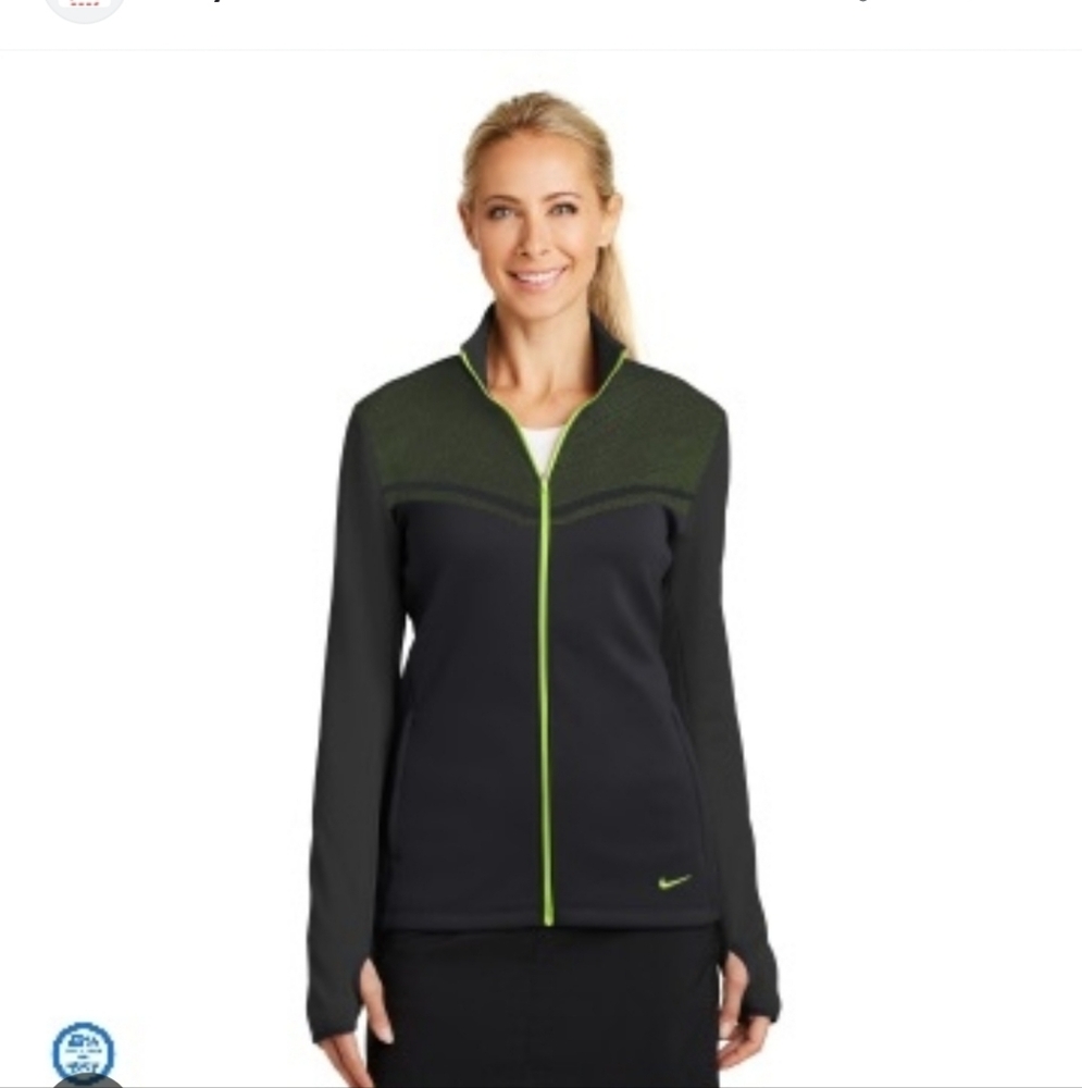 Nike Golf Dri-Fit Black & Yellow Jacket